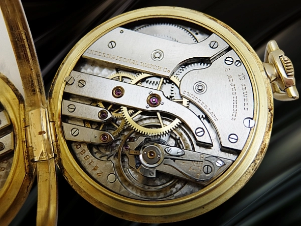 IWC 懐中時計 14KYG 金無垢 重量51g クレスアロー社ケース 19石 Cal.77 ポケットウオッチ 手巻き Ralph Suttonサイン入り INTERNATIONAL WATCH Co. Cresarrow Case [代行おまかせコース]
