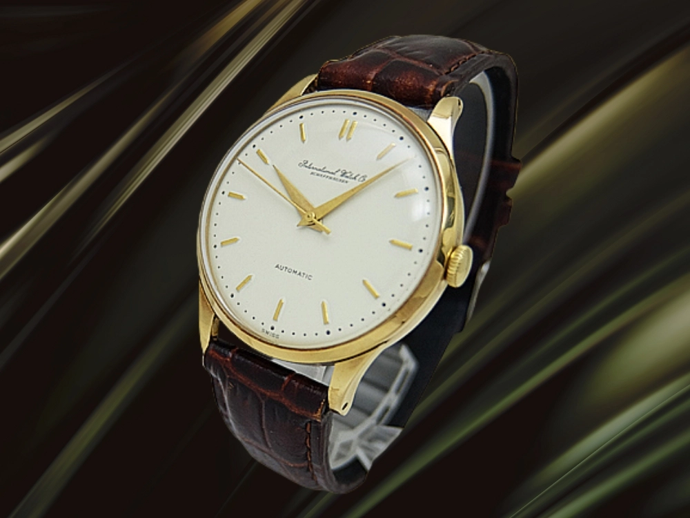 IWC オールドインター Cal.853 重量35g 18KYG 金無垢 筆記体ロゴ ホワイトダイヤル オートマチック INTERNATIONAL WATCH Co. [代行おまかせコース]