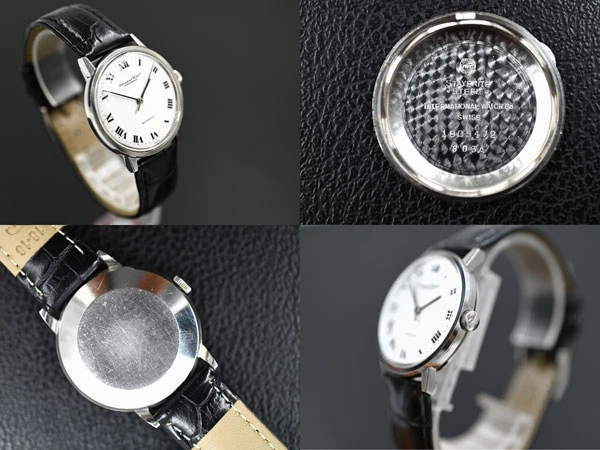 IWC オールドインター ラウンド Ref.803A Cal.854 SS お魚リューズ 希少 ホワイトローマンダイアル オートマチック IWC尾錠付属