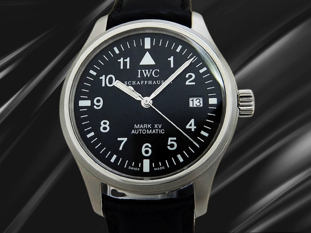 IWC パイロットウォッチ マーク15 Ref.3253-001 SS ブラックダイヤル ベルト+Dバックル装着 オートマチック BOX・ギャラ・メーカー修理保証明細付属 Pilot's Watch MARK XV [代行おまかせコース]