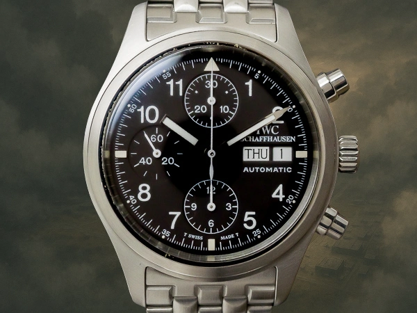 IWC メカニカル フリーガー クロノグラフ Ref.3706 パイロットウォッチ オートマチック ブラックダイヤル ギャランティ付き メーカーコンプリートサービス済み Flieger chronograph [ 代行おまかせコース ]