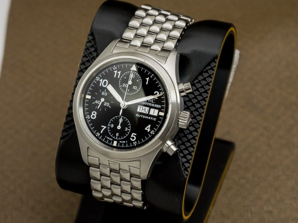 IWC メカニカル フリーガー クロノグラフ Ref.3706 パイロットウォッチ オートマチック ブラックダイヤル ギャランティ付き メーカーコンプリートサービス済み Flieger chronograph [ 代行おまかせコース ]