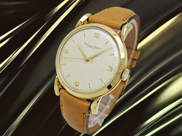 IWC オールドインター Cal.89 重量33g 18KYG 金無垢 ファンシーラグ 筆記体ロゴ パティナダイヤル CASSIS×HORWEEN社製 高級レザー装着 手巻き INTERNATIONAL WATCH Co. [代行おまかせコース]