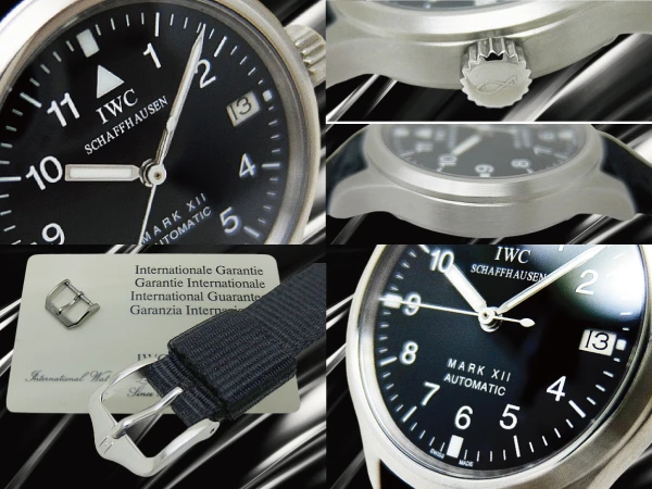 IWC パイロットウォッチ マーク12 Ref.IW4421 Cal.964 SS ブラックダイヤル 社外ベルト装着 オートマチック レディース・ボーイズサイズ ギャラカード・IWC尾錠付属 Pilot's Watch Mark XII Ladies [代行おまかせコース]