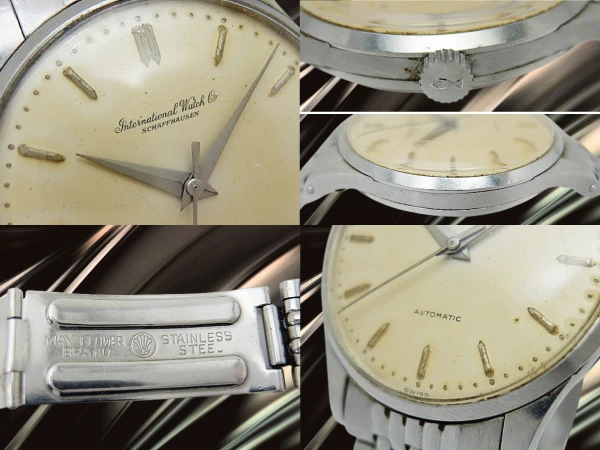 IWC オールドインター Cal.853 SS 筆記体ロゴ パティナダイヤル 社外製7連ブレス装着 オートマチック INTERNATIONAL WATCH Co. [代行おまかせコース]