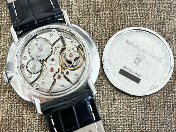 IWC オールドインター ブルーダイヤル Cal.401 筆記体ロゴ