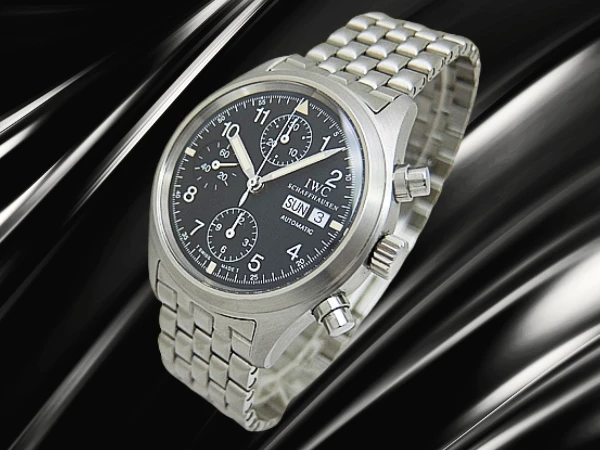 IWC フリーガー クロノグラフ Ref.3706 SS ブラックダイヤル 5連ブレスレット装着 オートマチック パイロットウォッチ BOX・ギャラ等付属 DER FLIEGER CHRONOGRAPH Pilots Watch Chronograph [代行おまかせコース]