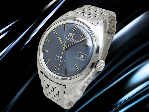 IWC ヨットクラブ Ref.811AD ペラトン式 Cal.8541B SS お魚リューズ ネイビーブルーダイヤル ゲイフレヤー社製7連ジュビリーブレスブレスレット装着 オートマチック INTERNATIONAL WATCH Co. Yacht Club GAY FRERES [代行おまかせコース]