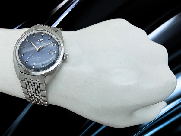 IWC ヨットクラブ Ref.811AD ペラトン式 Cal.8541B SS お魚リューズ ネイビーブルーダイヤル ゲイフレヤー社製7連ジュビリーブレスブレスレット装着 オートマチック INTERNATIONAL WATCH Co. Yacht Club GAY FRERES [代行おまかせコース]