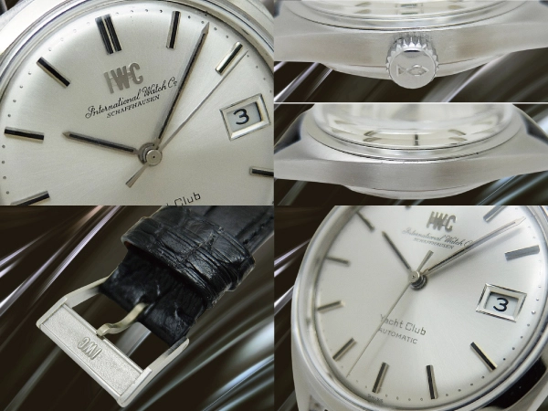 IWC ヨットクラブ ペラトン式 Cal.8541B SS お魚リューズ シルバーダイヤル IWCサントーニ社製レザーストラップ+尾錠装着 オートマチック INTERNATIONAL WATCH Co. Yacht Club [代行おまかせコース]