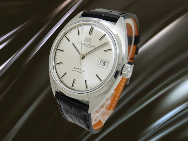 IWC ヨットクラブ ペラトン式 Cal.8541B SS お魚リューズ シルバーダイヤル IWCサントーニ社製レザーストラップ+尾錠装着 オートマチック INTERNATIONAL WATCH Co. Yacht Club [代行おまかせコース]