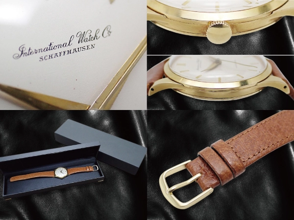 IWC オールドインター Cal.853 重量35g 18KYG 金無垢 筆記体ロゴ シルバーダイヤル 社外レザー装着 オートマチック INTERNATIONAL WATCH Co. [代行おまかせコース]