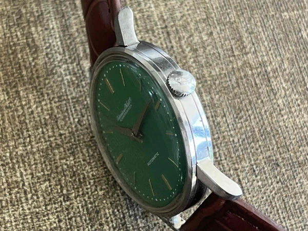 IWC オールドインター グリーン文字盤 ペラトン式 Cal.853 旧型シーラカンス(お魚)リューズ