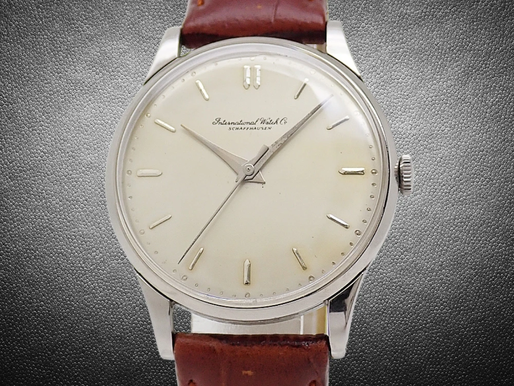 IWC オールドインター Cal.89 SS ラウンド パティナ モレラート製レザー装着 手巻き INTERNATIONAL WATCH Co. [代行おまかせコース]