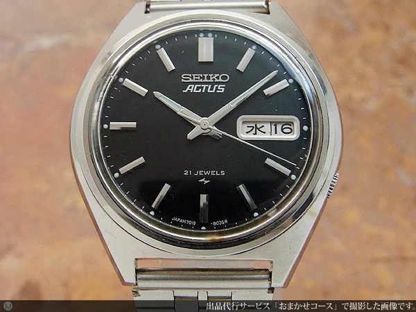 SEIKO SEIKO ACTUS SS 21JEWELS AT　セイコー アクタス デイデイト 21石 機械式 自動巻き メンズ 腕時計 純正ブレス