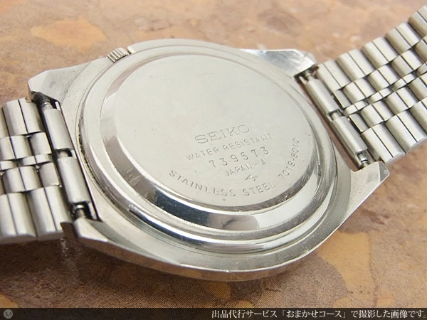 セイコー SEIKO アクタス ACTUS　精悍なブラックダイヤル オートマチック 7019-8010 21石 デイデイト 自動巻き