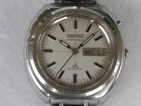 ORIENT ORIENT CHRONOACE オリエント クロノエース 27石 H429-15971 OH済み 昭和レトロ ビンテージ腕時計 コレクションに