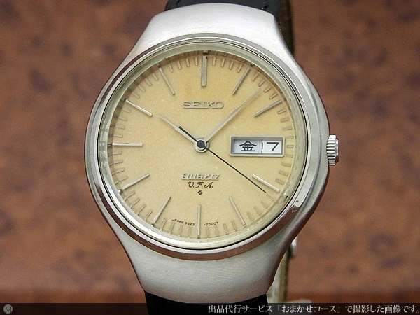 セイコー V.F.A. 3823-7000 アンティーク ダイヤル ダブルカレンダー クオーツ 内箱付属 SEIKO