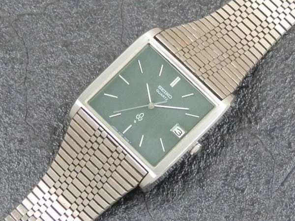 セイコー エムブレム クォーツ グリーンダイヤル 未使用保管品 SEIKO