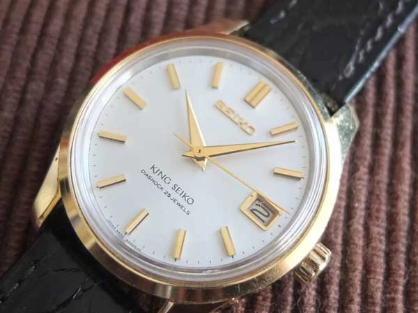 セイコー 美品  KING SEIKO キングセイコー 4402-8000 金張り 手巻 BOX付