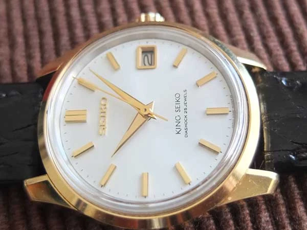 セイコー 美品  KING SEIKO キングセイコー 4402-8000 金張り 手巻 BOX付