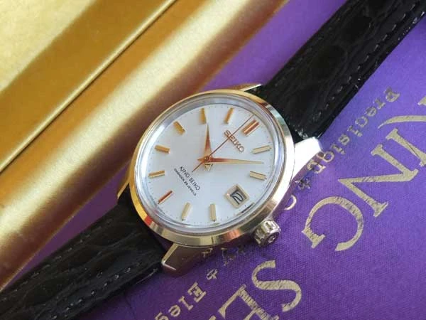 セイコー 美品  KING SEIKO キングセイコー 4402-8000 金張り 手巻 BOX付