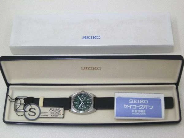 セイコー SUS デイデイト 24H表示 グリーンダイヤル 未使用保管品 商品タグ・取扱説明書付属 SEIKO