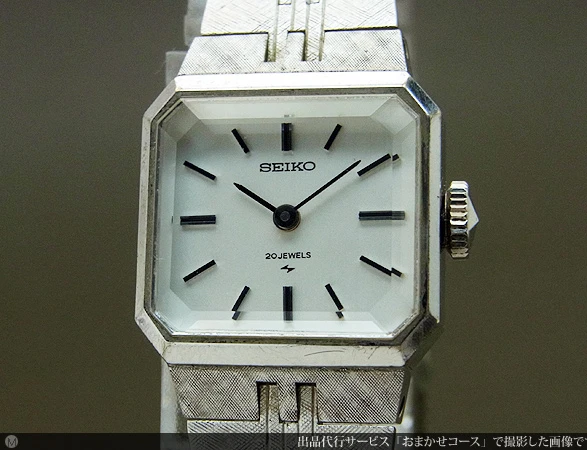 セイコー レディース スクエアケース 9面カットガラス 美品モデル 手 巻き SEIKO