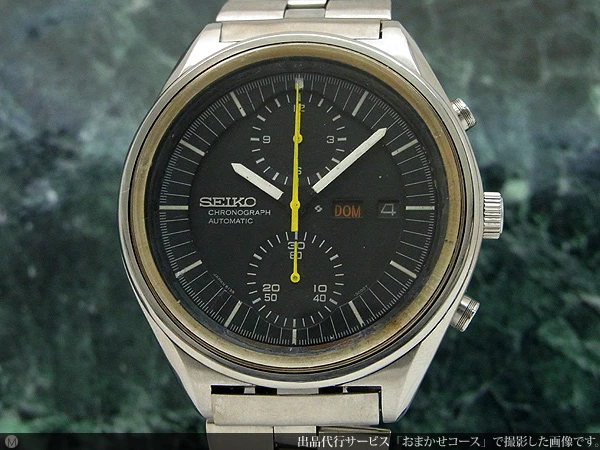 セイコー クロノグラフ 6138-3002 ダブルクロノ ブラックダイヤル オートマチック SEIKO