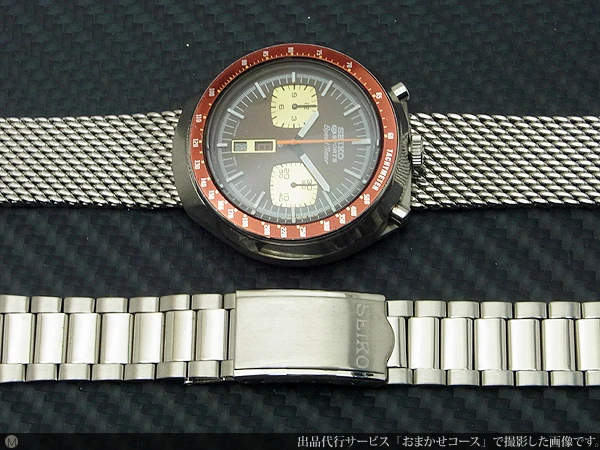 セイコー 5スポーツ スピードタイマー 6138-0040 ツノ 2つ目クロノグ ラフ 茶馬 オートマチック SEIKO