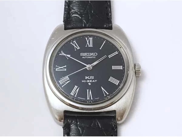 セイコー KING SEIKO キングセイコー 5621-7000 ローマ数字 紺文字盤 自動巻き メダリオン 風防新品 稀少