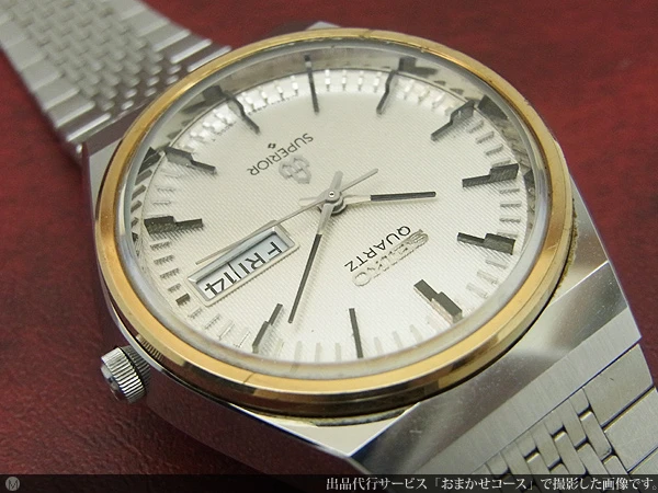 セイコー スーペリア 4883-8000 ギョウシェシルバーダイヤル ダブルカレンダー SEIKO