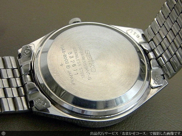 セイコー タイプ2 クオーツ 7546-8000 シルバーダイヤル ダブルカレンダー BOX付属 SEIKO TYPEII