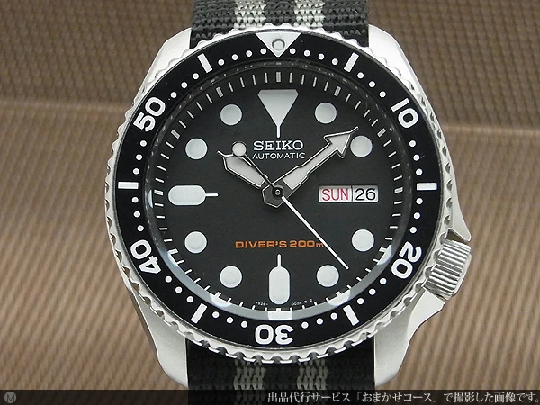 SEIKO A【6D265】セイコー SEIKO 腕時計 7S26-0020 黒文字盤 ブラック ダイバー 不動品