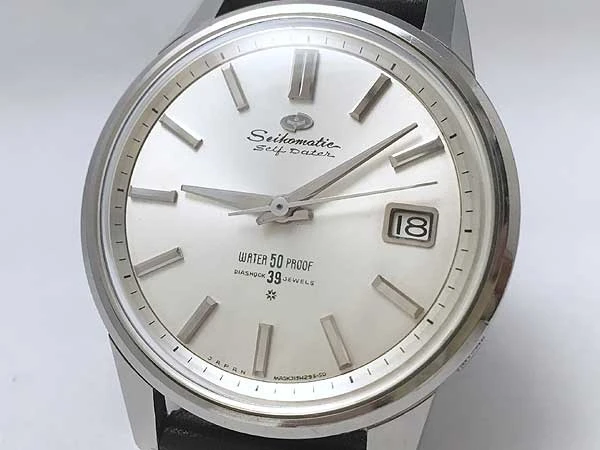 セイコー Seiko Seikomatic セイコーマチック セルフデータ 395 自動巻き 39石 6219 SD文字盤 J13060 王冠 イルカ