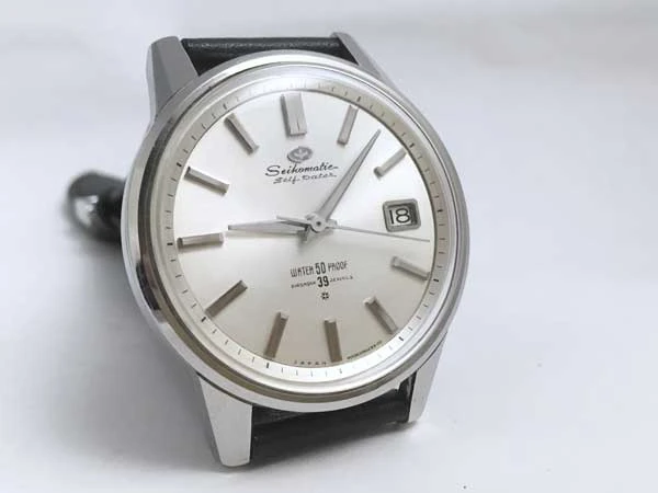 セイコー Seiko Seikomatic セイコーマチック セルフデータ 395 自動巻き 39石 6219 SD文字盤 J13060 王冠 イルカ