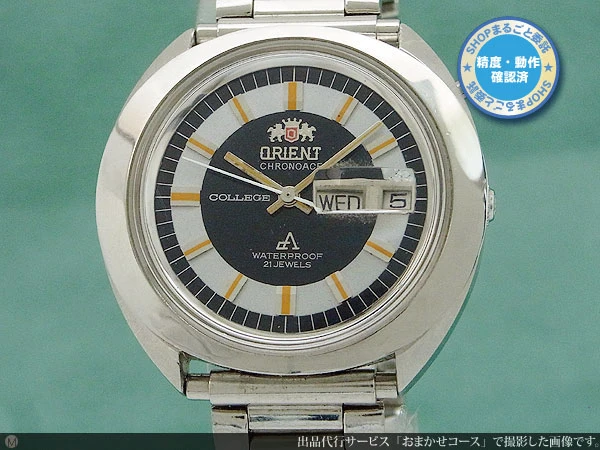 オリエント クロノエース カレッジ 21石 デイデイト ツートンダイヤル オートマチック ORIENT [SHOPまるごと委託]