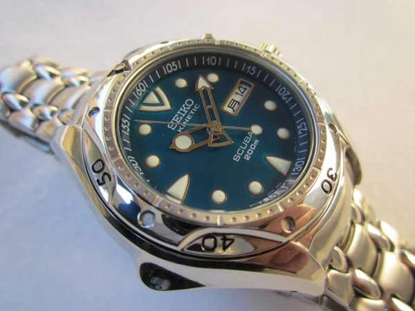 セイコー ダイバー 5M43-0D90 200m SCUBA ピピン SBBW073 クオーツ SEIKO KINETIC 保証書付属