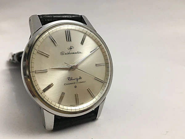 セイコー SEIKO SEIKOMATIC BLUE YACHT セイコーマチック　ブルーヨット 17石  62系 自動巻き 6201B J13023E 渦巻文字盤 【稀少】