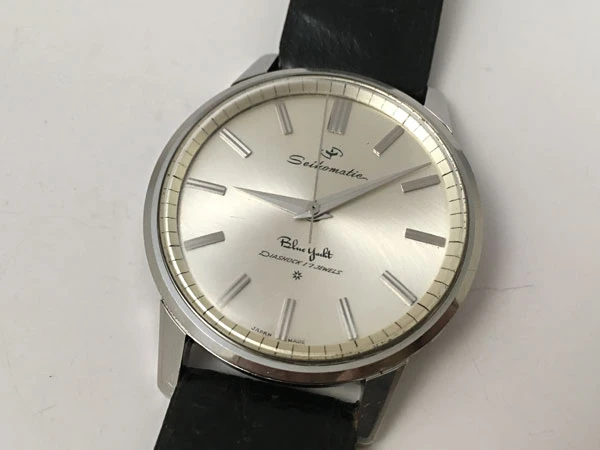 セイコー SEIKO SEIKOMATIC BLUE YACHT セイコーマチック　ブルーヨット 17石  62系 自動巻き 6201B J13023E 渦巻文字盤 【稀少】