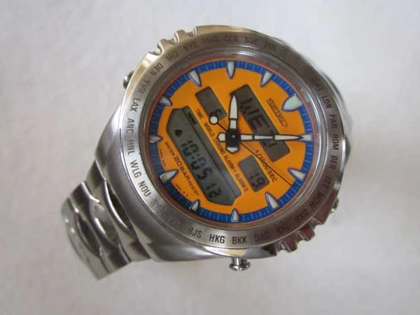 セイコー ジウジアーロ H021-803A マッキナスポルティーバ クロノグラフ アナデジ クオーツ SEIKO MACCHINA SPORTIVA GIUGIARO