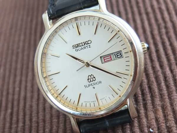 セイコー スーペリア ツインクォーツ 18金 キャップゴールド 9983-8020 美品 SEIKO