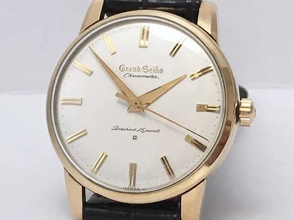 セイコー GRAND SEIKO 1st first グランドセイコー ファースト 手巻き CHRONOMETER 獅子メダリオン J14070 尾錠