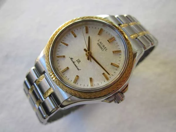 セイコー ローレル 6110-6000 メカニカル オーバーホール済・修理保証書付属 手巻き 18KT BEZEL SEIKO LAURE