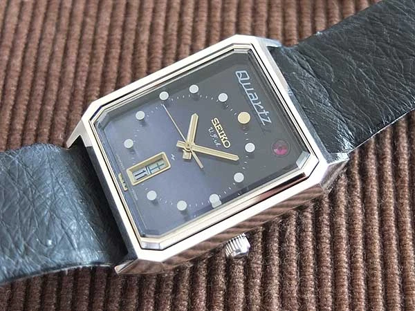 セイコー SEIKO 39クォーツ v.f.a. VFA 3923-502A セコンドフラッシュ ブルー文字盤 未使用品 希少