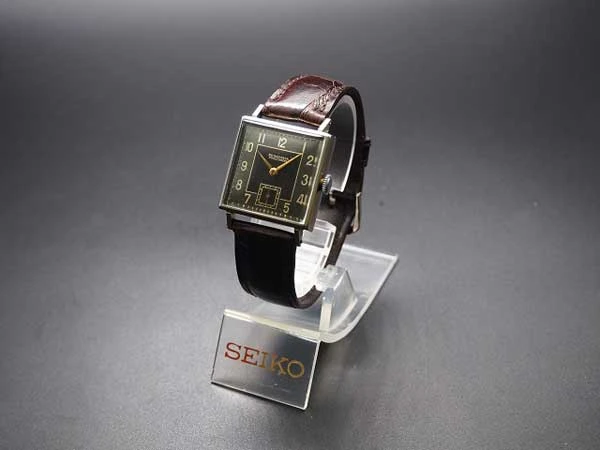 精工舎 プレシジョン SEIKO 新10B型 角型 スモセコ 1940s アンティーク 新品ベルト付き