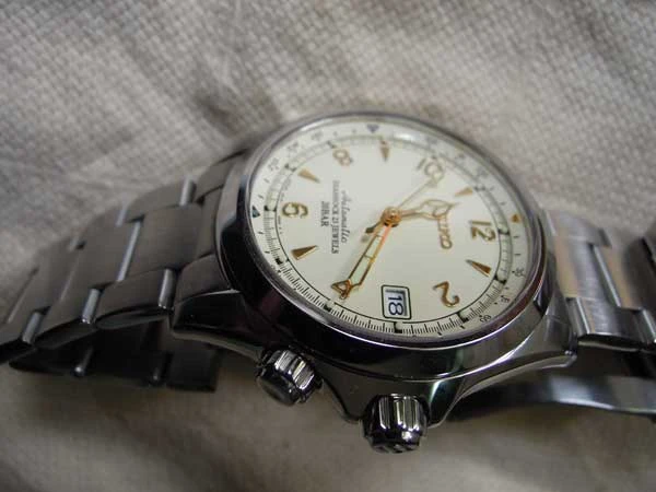 アルピニスト SEIKO SARB013 ホワイト 6R-15 自動巻