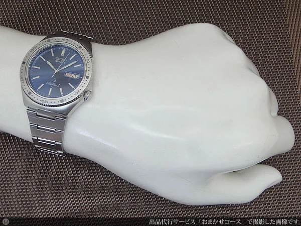 セイコー クオーツ シルバーウェーブ Z 7123-8070 デイデイト ブルーダイヤル SS 回転ベゼル SEIKO QUARTZ SilverWave Z [代行おまかせコース]