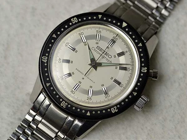 セイコー SEIKO ワンプッシュ・クロノグラフ ファーストモデル Ref.45899 ブ