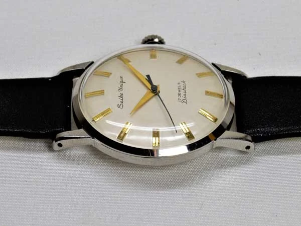 SEIKO UNIQUE セイコー ユニーク ホワイトダイアル ゴールドインデックス 手巻き 良品